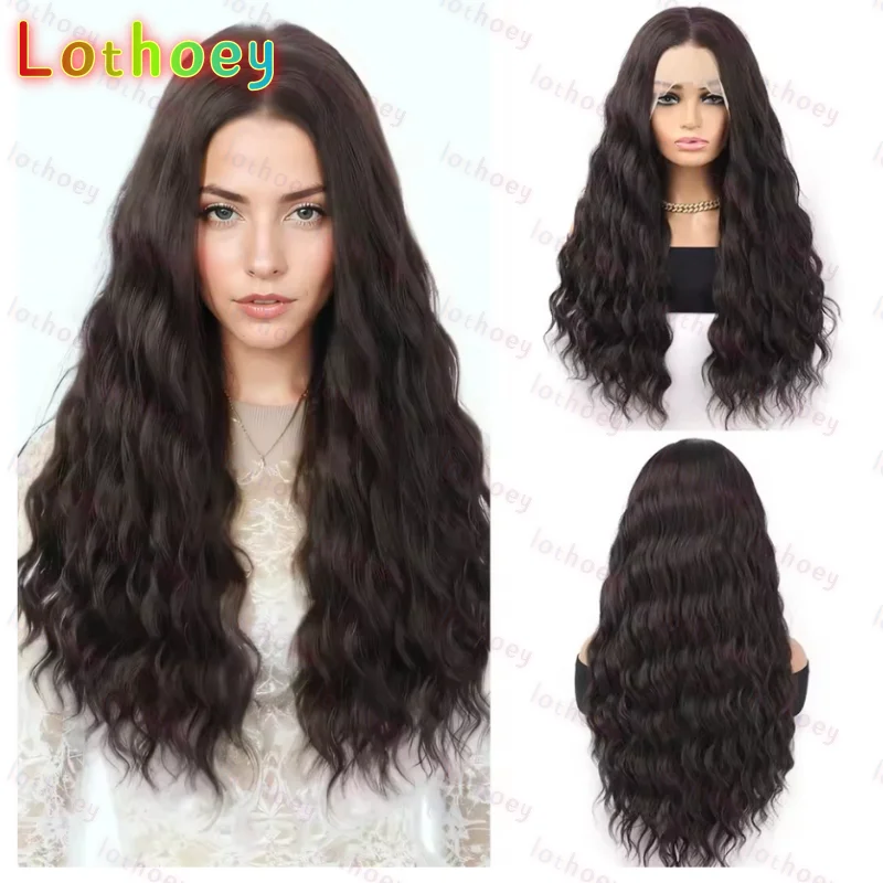 Прозрачный передний парик шнурка, кукурузная волна, черный светлый парик с омбре для женщин, естественная линия волос, 100% человеческие волосы