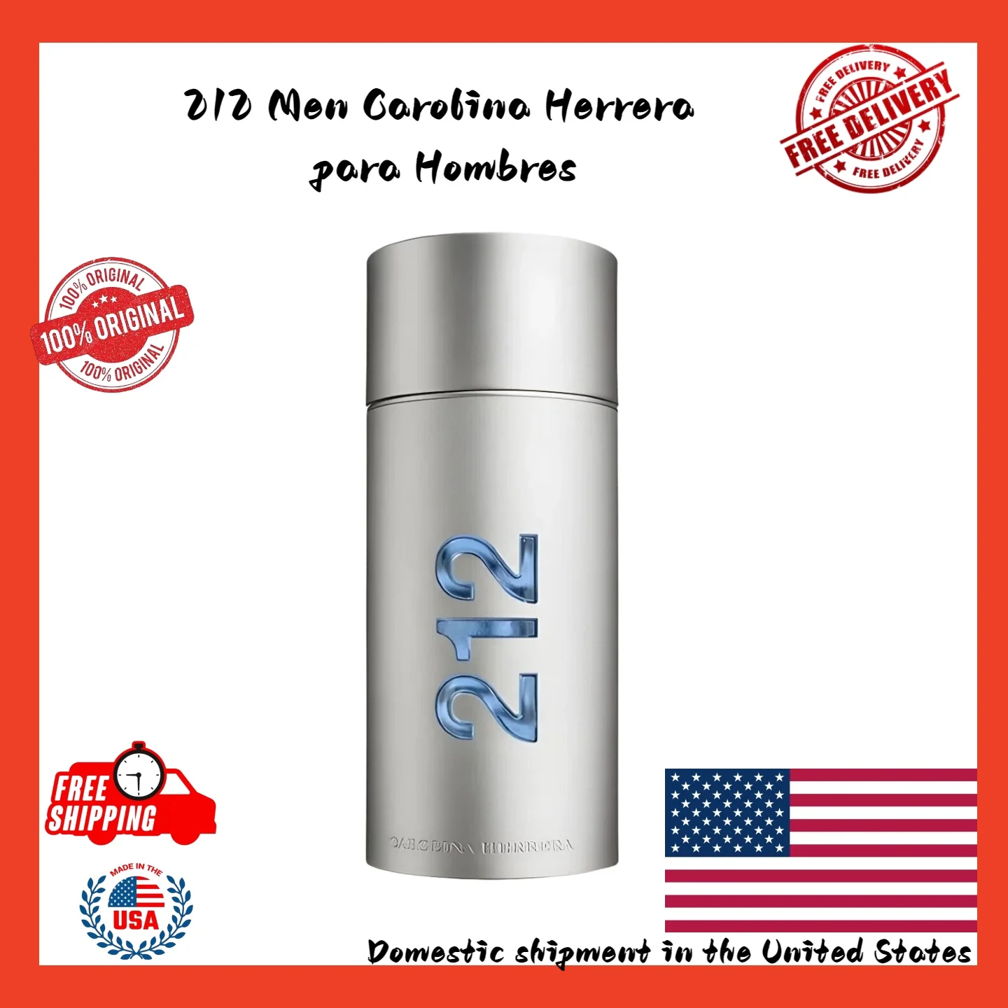 Carolina Herrera 212 NYC Men Eau de Toilette para Hombre 100ml-3.4fl.oz