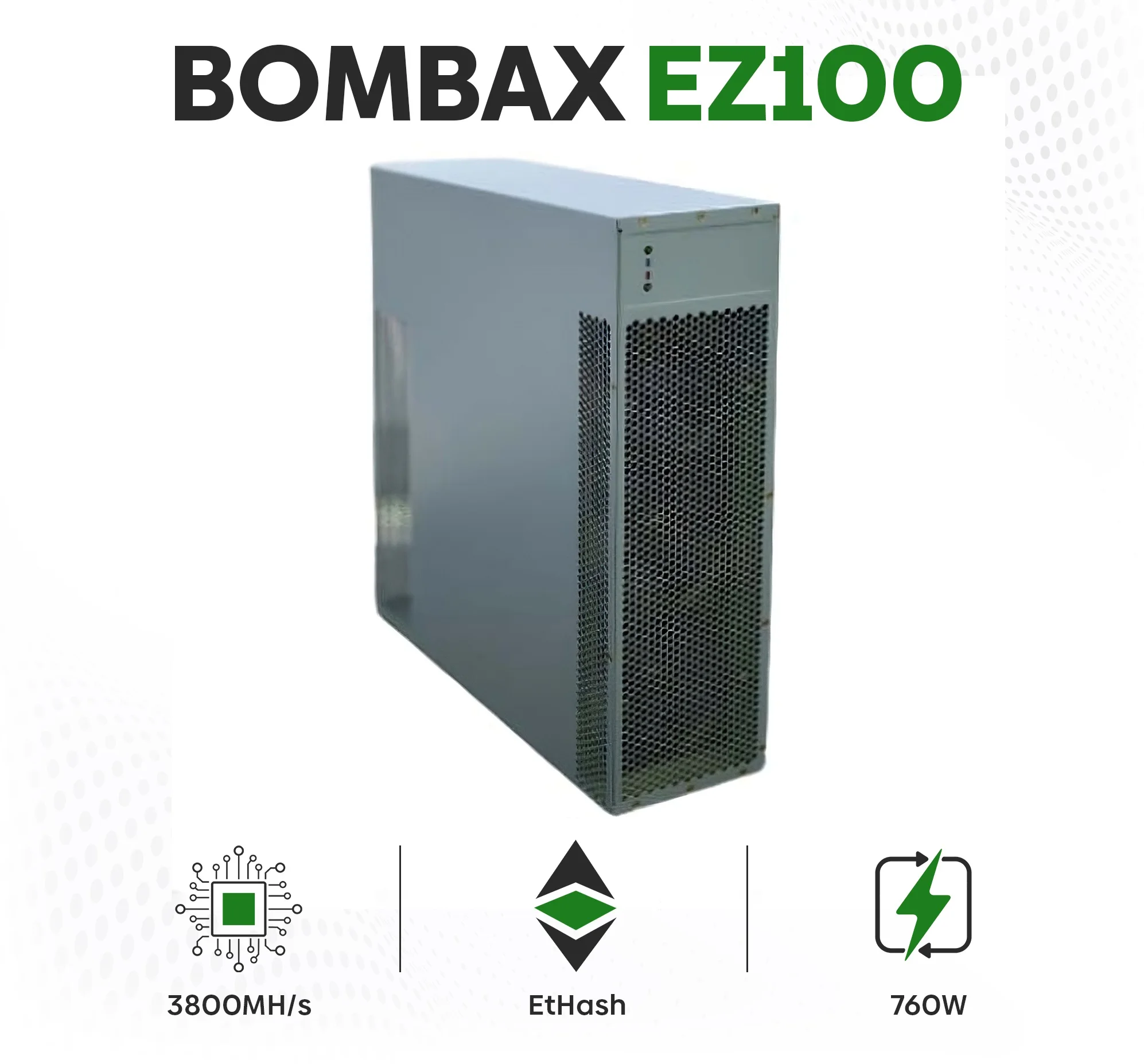 

BEST SELLING BOMBAX MINER EZ100-C 3200M 570W ETC Miner - Zil Mining Machine