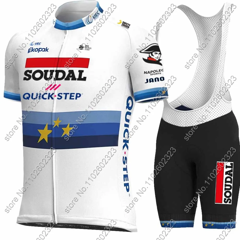 Team Soudal Quick Step 2024 Cycling Jersey Set Long European Clothing Road Bike Shirts Suit Bicycle Bib Shorts MTB Ropa Maillot