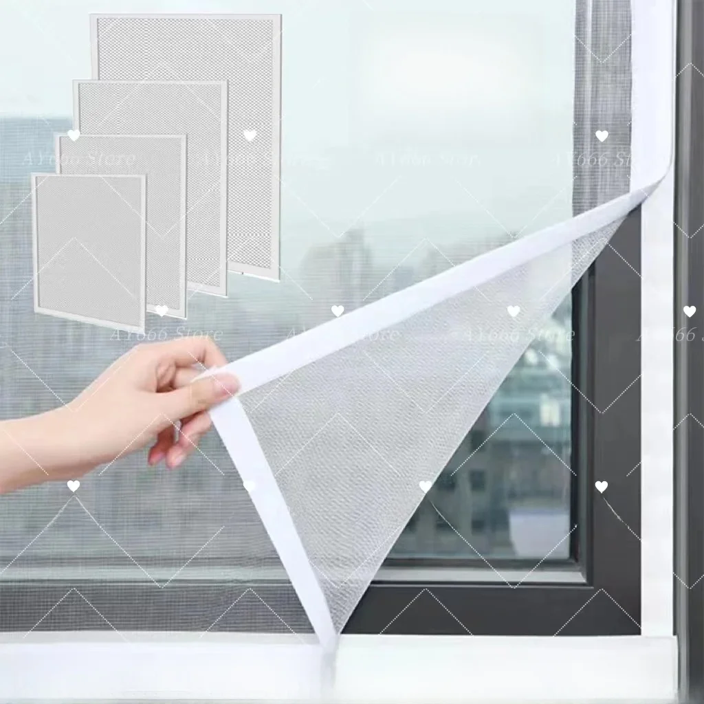 Aangepaste Klamboes voor Raam anti-muggen raamschermen Mesh Anti Insect Air Tule Glasvezel Muggen Bescherming - afbeelding 2