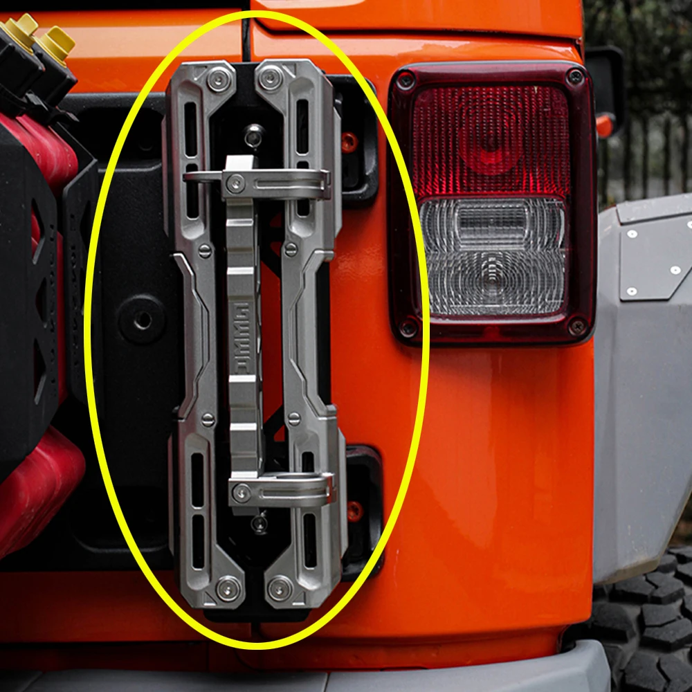 Lantsun JL1233 Three-in-one Bracket Aluminum Alloy Flag Pole Holder  Multi-Function Flagpole Bracket for Jeep for Wrangler JK/JL