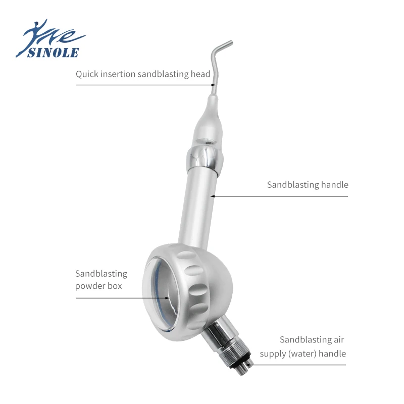 Dental sandblaster  Tooth Cleaning Polishing tool Air Water Polisher  air prophy unit dental   metal air jet Polisher