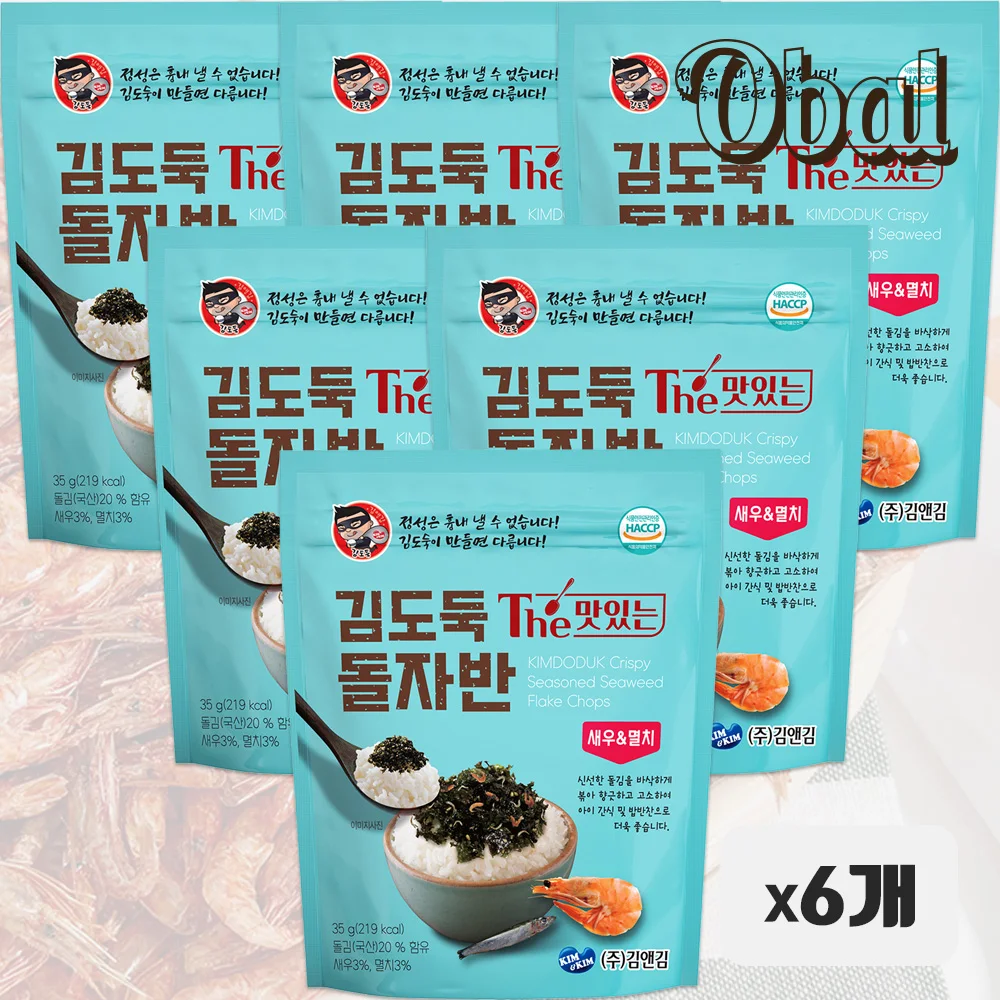오발 새우멸치 돌자반35g *6개