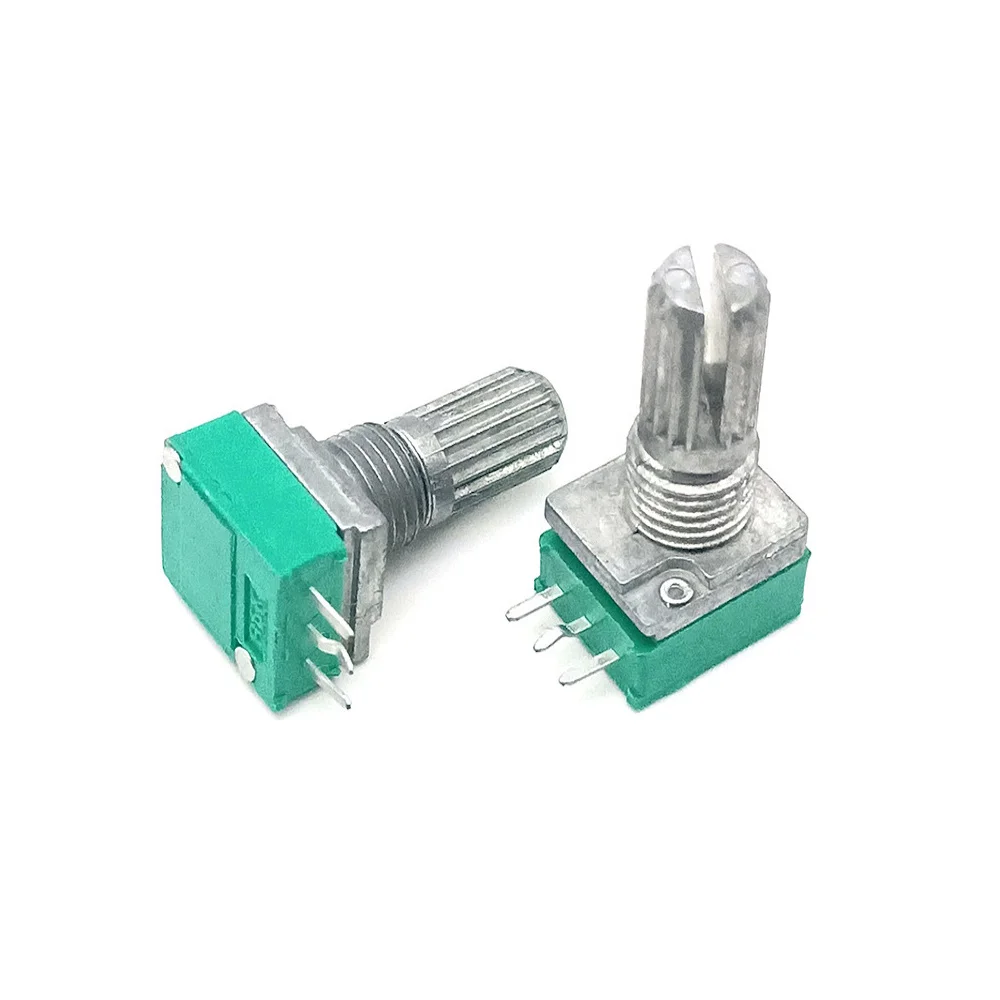 5PCS RV097N 3 Pin Rotary Potentiometer High Precision Adjustable Resistor for Audio and Electronics Control 1K 5K 10K 20K 50K