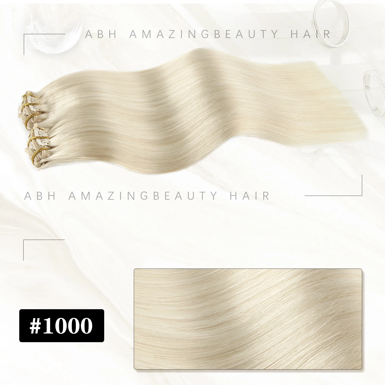 Sixstarhair كليب Ins شعر مستعار بشري 120 جرام 8 قطعة 14'16'18'20'22' 100% ريمي مشبك شعر بشري في ملحقات للنساء