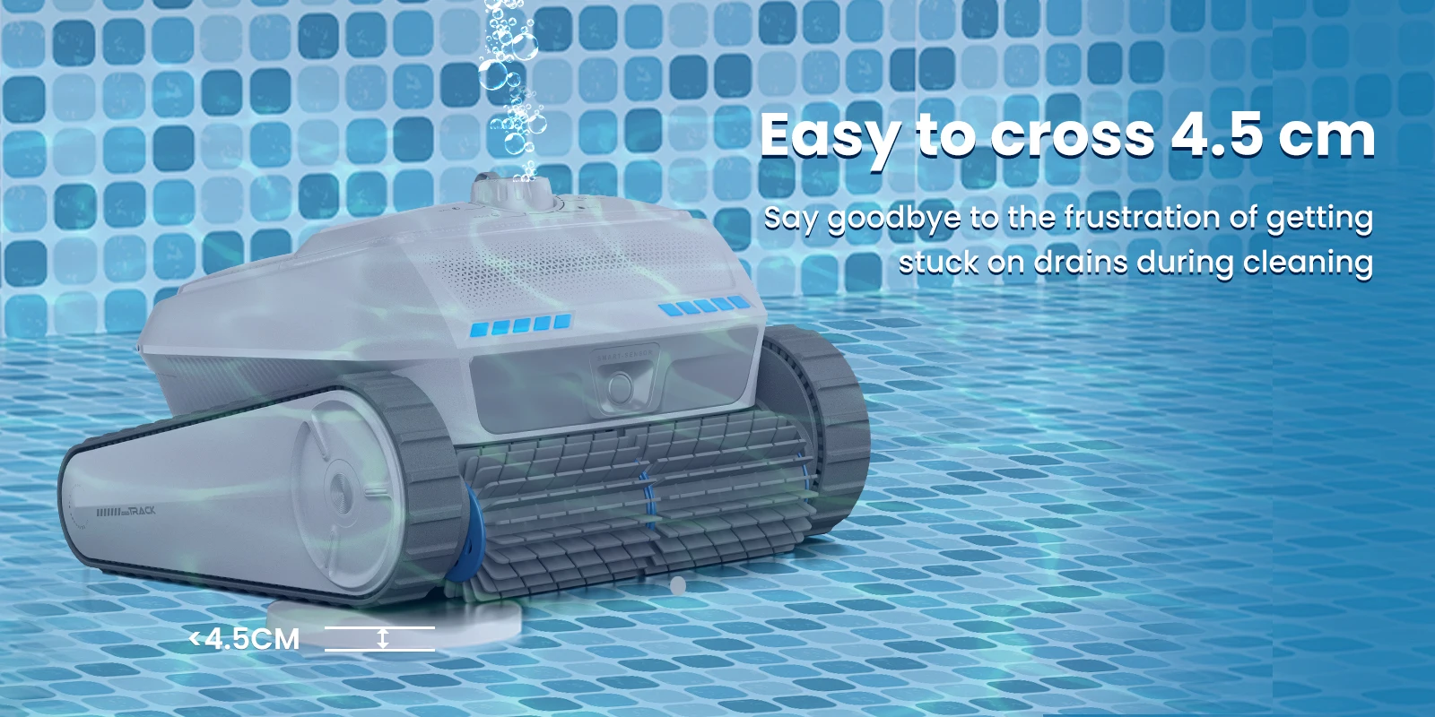 AIRROBO PC200 Roboter-Poolreiniger mit Smart NaviClean Technologie, Automatischer Wandkletter-Poolsauger mit 4L Filter und Auto-Rückkehr für Schwimmbecken – Detail 9