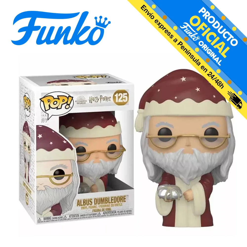 FUNKO POP! Harry Potter - Albus Dumbledore, reference 51155, number 125 -original, toys for kids, girls, gifts, collector, figures, dolls, shop, box, new, man, officially licensed