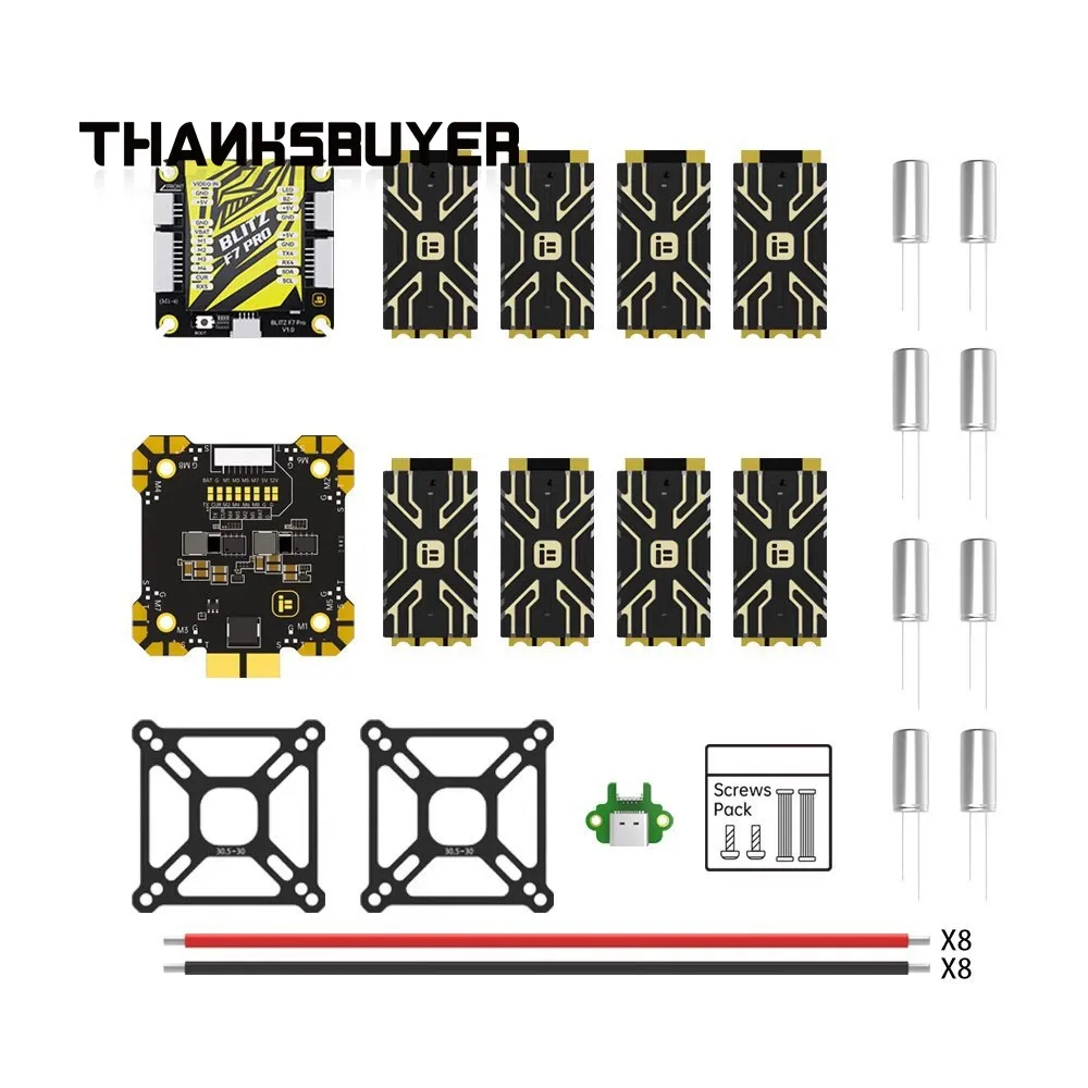 iFlight BLITZ E80 80A 2-8S ESC Kit STM32G071 MCU Support BLHELI_32 ESC Telemetry for FPV Racing Drones