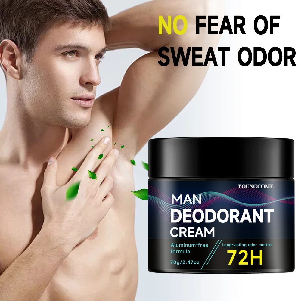 Aluminum-Free Men's Deodorant Stick 48H Sweat Control Natural Sage Extract Sensitive Skin & Beard Friendly Odor Block Tech new
