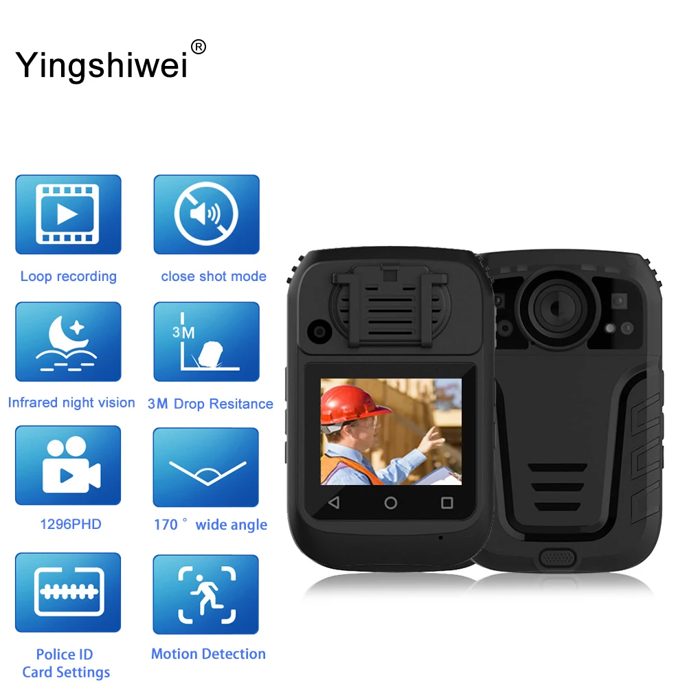 

Yingshiwei YSW-5G 4K Real-time Location 5G Camcorders Police Equipment Security Video Portable Chest Recorder Mini Body Camera