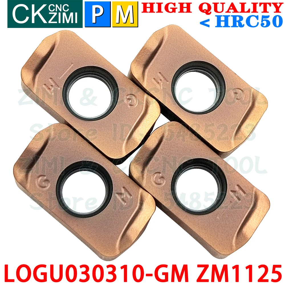 LOGU030310-GM ZM1125 LOGU 030310ER GM Carbide inserts Fast feed milling inserts Tools CNC mechanical metal lathe milling tools