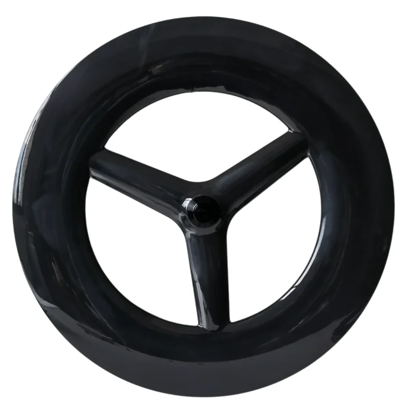 700c Road 3 Spoke 120mm Carbon Wheel Disc Brake Ratchet 36T  Tubeless Center Lock Bicycle Wheels