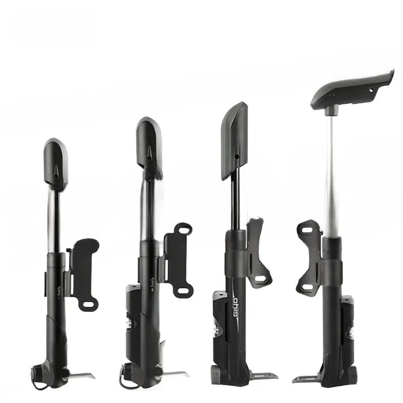AliExpress GIYO Portable Bicycle Pump with Gauge 120psi Mini Hand Cycling Air Pump Mountain Bike Smart Valve Pump Ball Toy Tire Inflator