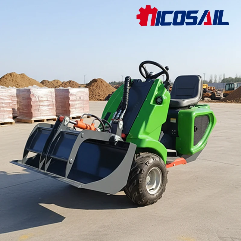 

Customized Configuration 4 Wheel Skid Steer Loader CE Euro 5 For Construction And Earthmoving