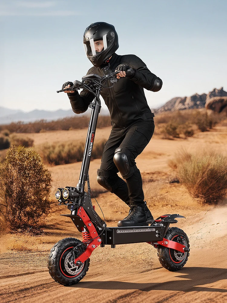 SUNNIGOO X7/X7PRO Elektroroller mit Doppelmotor 3600W 48V Stark Leistungsfähig 65km/h E-Scooter 11 Zoll Offroad Faltbarer Roller