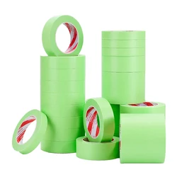 Green Masking Tape Automotive Painting Masking Washi Paper Tape High Quality Crepe Paper Easy To Tear Self Adhesive Paint Tape