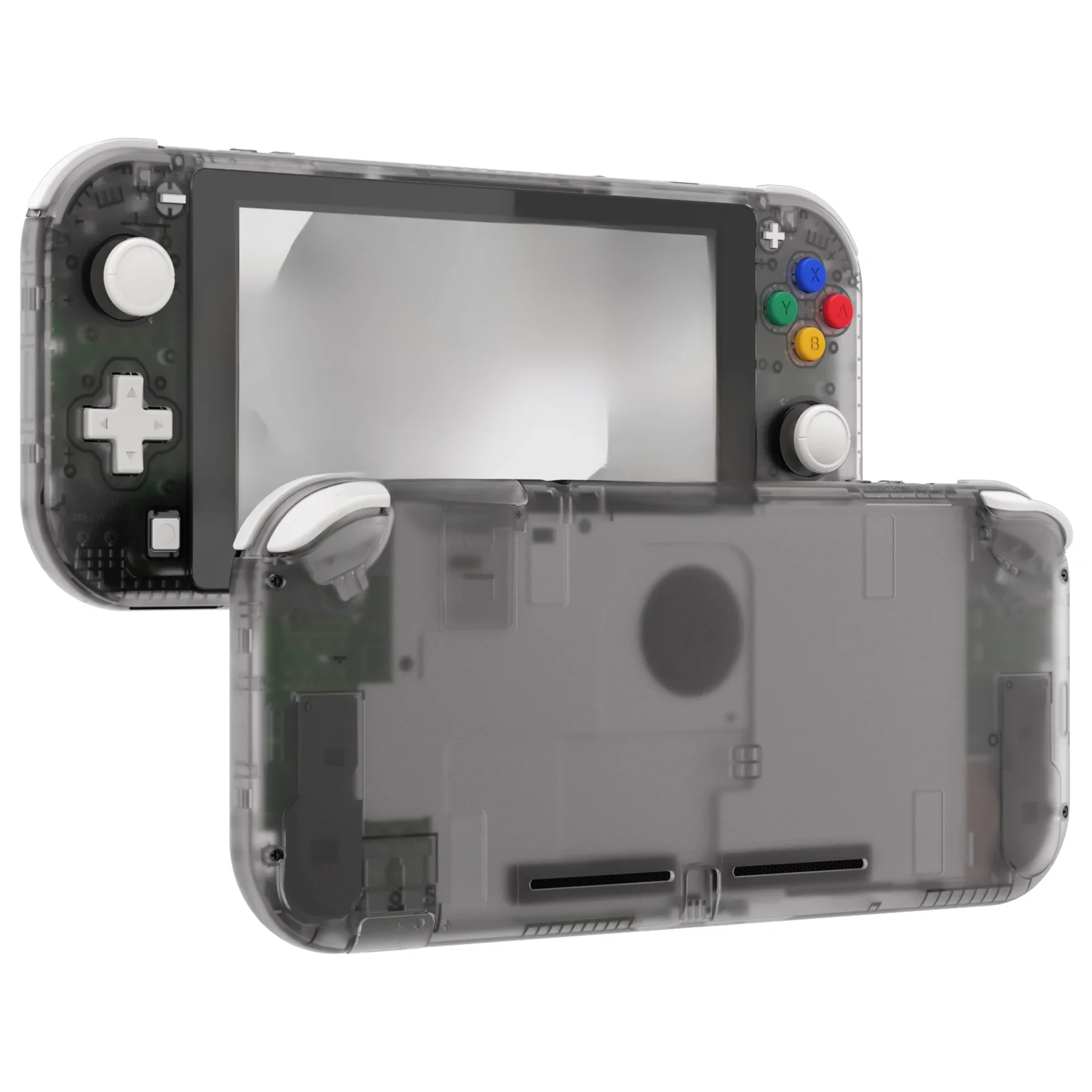 Obudowa zastępcza eXtremeRate do Nintendo Switch Lite – przezroczysta czerń — zdjęcie produktu 7