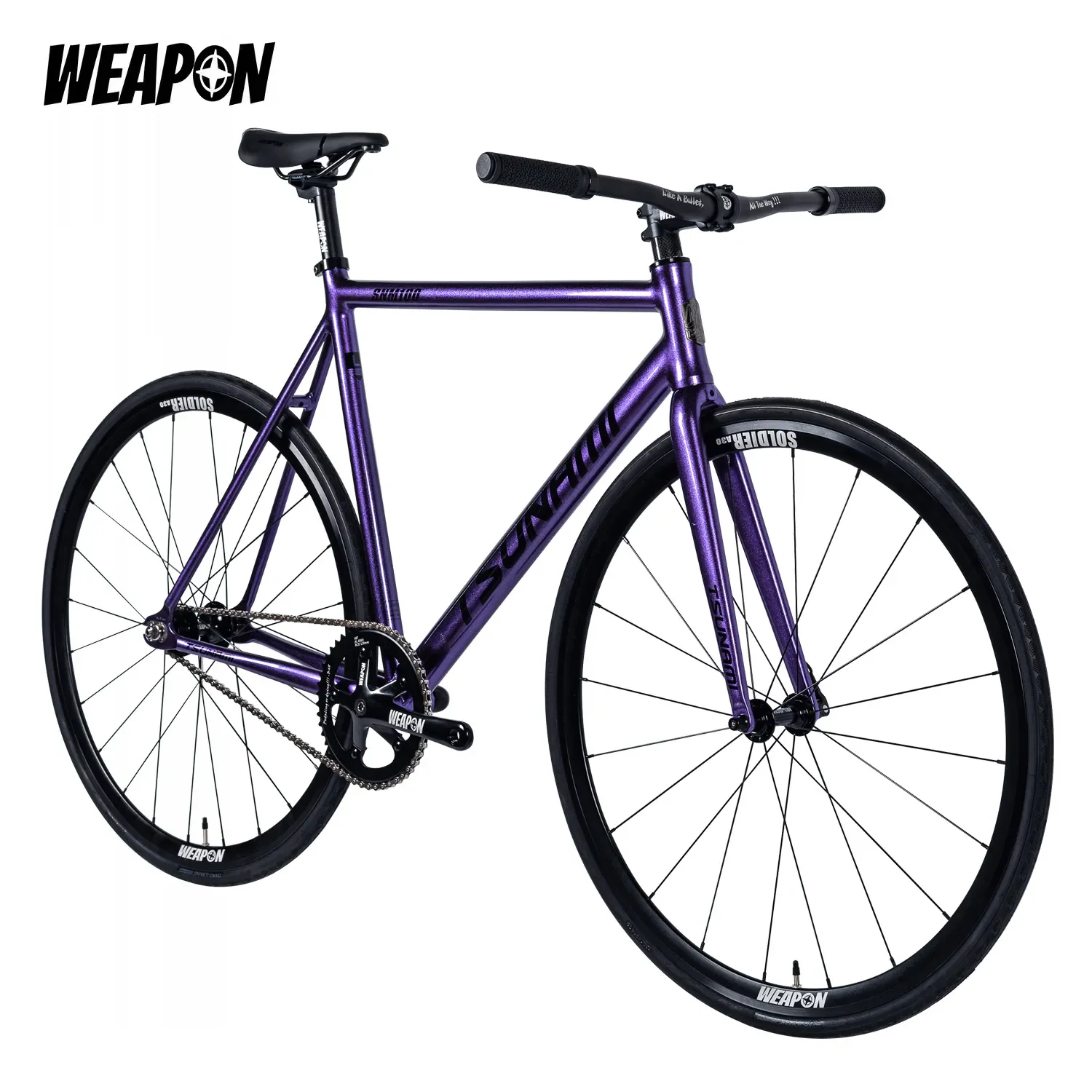 Tsunami SNM100Elite Complete Fixed Gear Bike 700C Track Bicycle