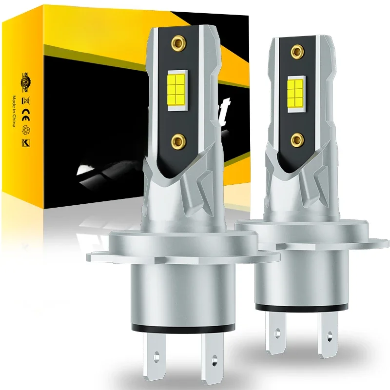 Aileo 2 pçs 18000lm 80w h7 luzes led de alta qualidade csp lâmpada do farol para carro 6500k branco