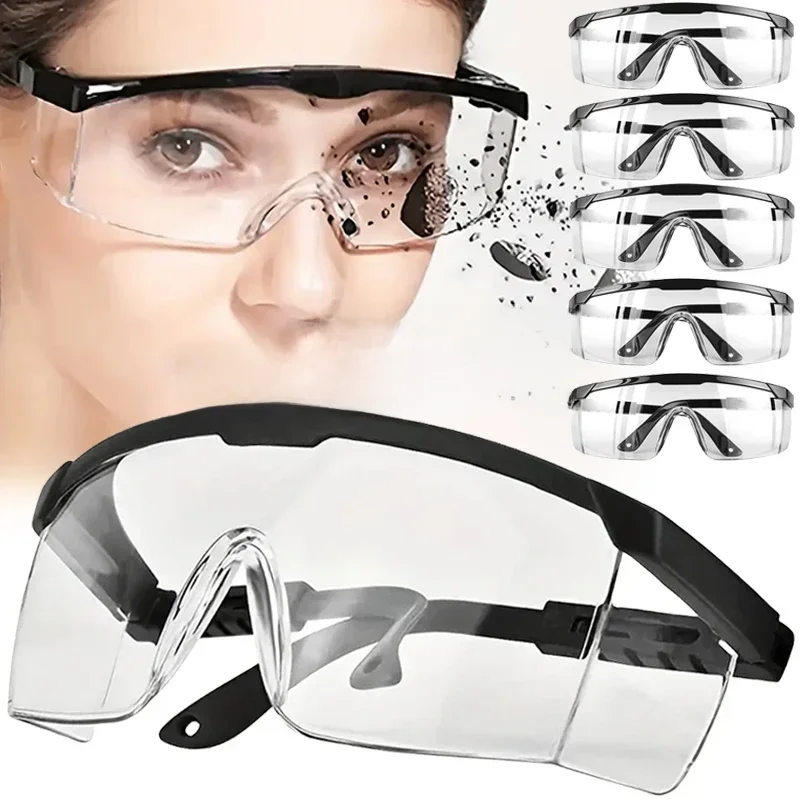 AliExpress NONE 1/10pcs Anti-Splash Work Safety Glasses Eye Protecting Lab Goggles Protective Industrial Wind Dust Proof Goggles Cycling Glasse