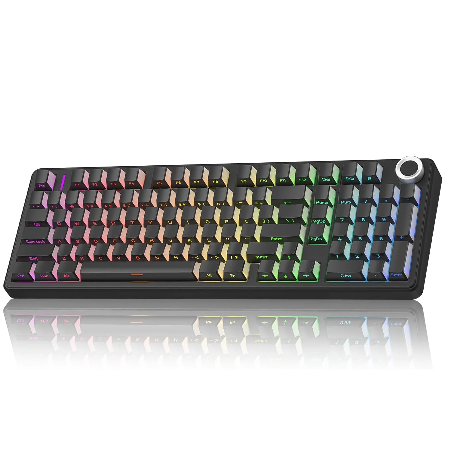 Teclado mecánico inalámbrico para juegos AULA F99 Pro, 99 teclas, triple modo, con posibilidad de intercambio de interruptores, montaje con