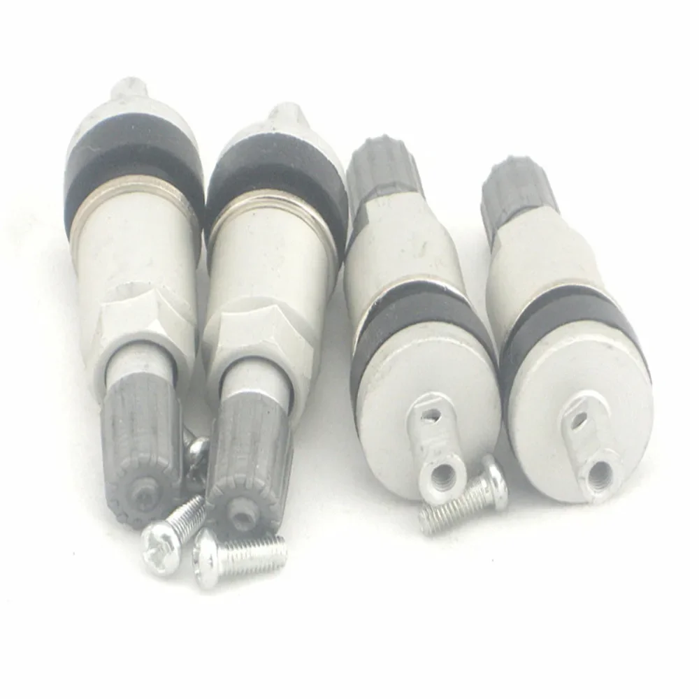 4 szt./zestaw Zawory TPMS do opon BUICK, aluminiowe zawory bezdętkowe do systemu monitorowania ciśnienia w oponach, zestaw naprawczy trzpienia zaworu czujnika. — zdjęcie 2