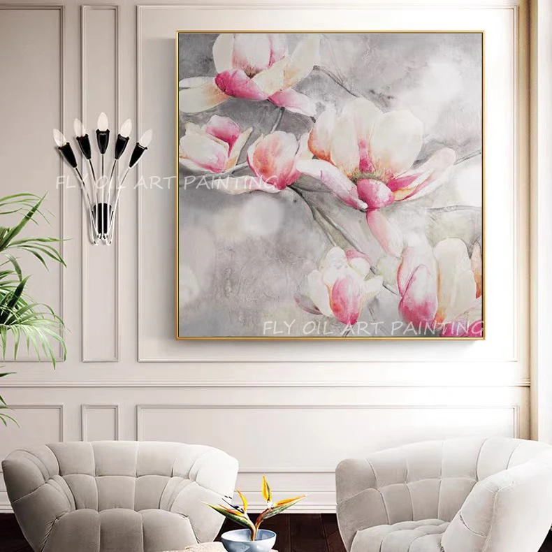 

100% pure manual canvas oil painting abstract modern canvas wall art sitting room adornment colourful flower painting 100%