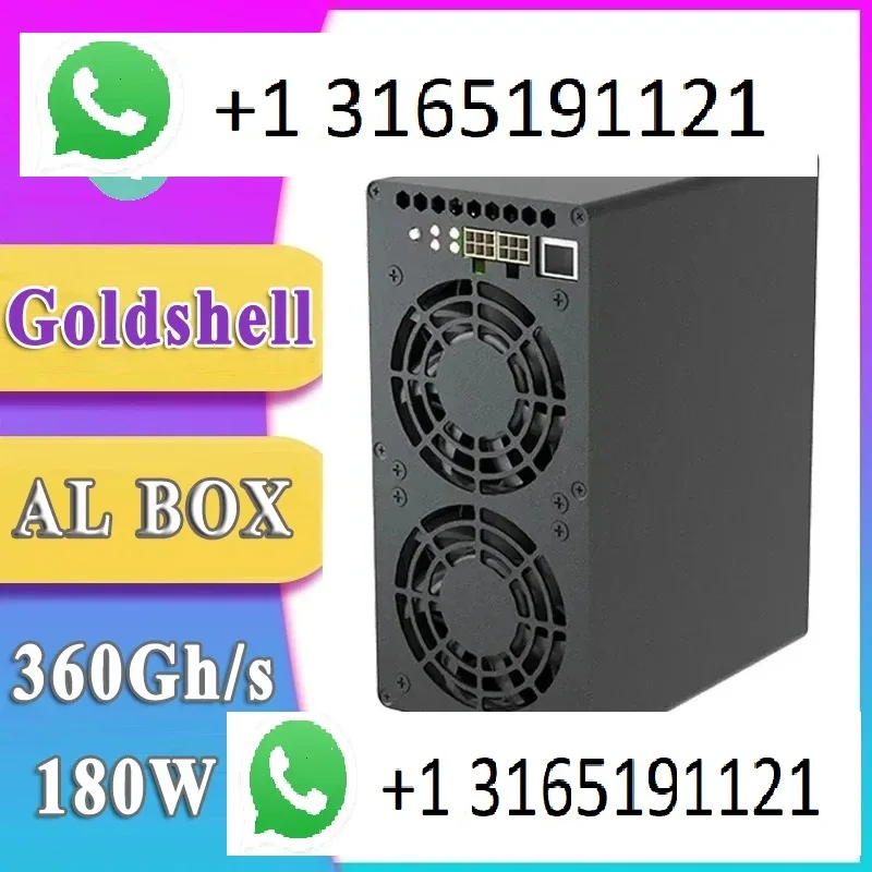 

A. IMMEDIATE SHIPPING!!! BUY 2 GET 1 FREE ORIGINAL NEW Goldshell AL BOX - Alephium 360G/180W Miner PSU Included