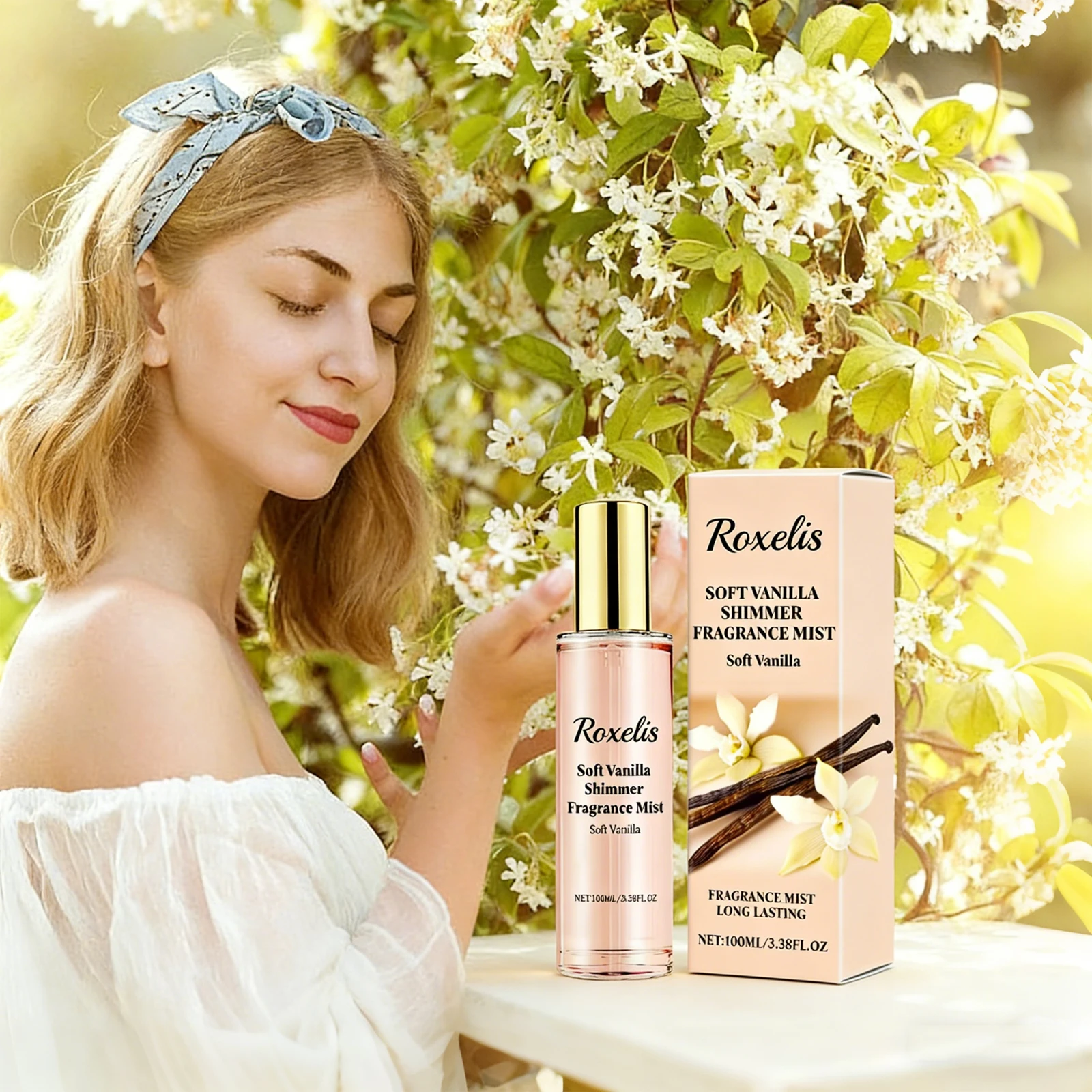 

Парфюмерная вода Roxelis 100 мл Naked Vanilla Sparkly, стойкий аромат, свежий натуральный запах для свиданий и создания атмосферы.