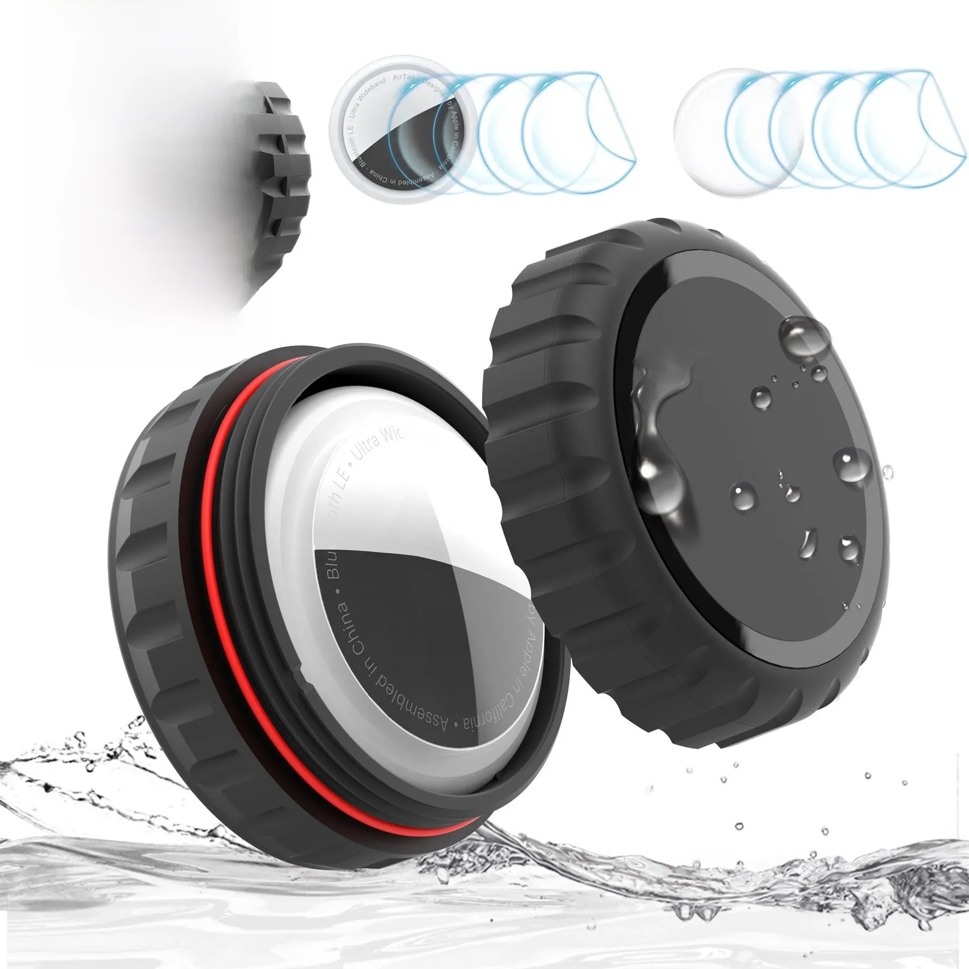 AliExpress AirTag Adhesive Mount Waterproof  Stick-On Holder | 3M VHB, Ultra-Durable, Screw-On Design, Find Your Bike, Car, Skis