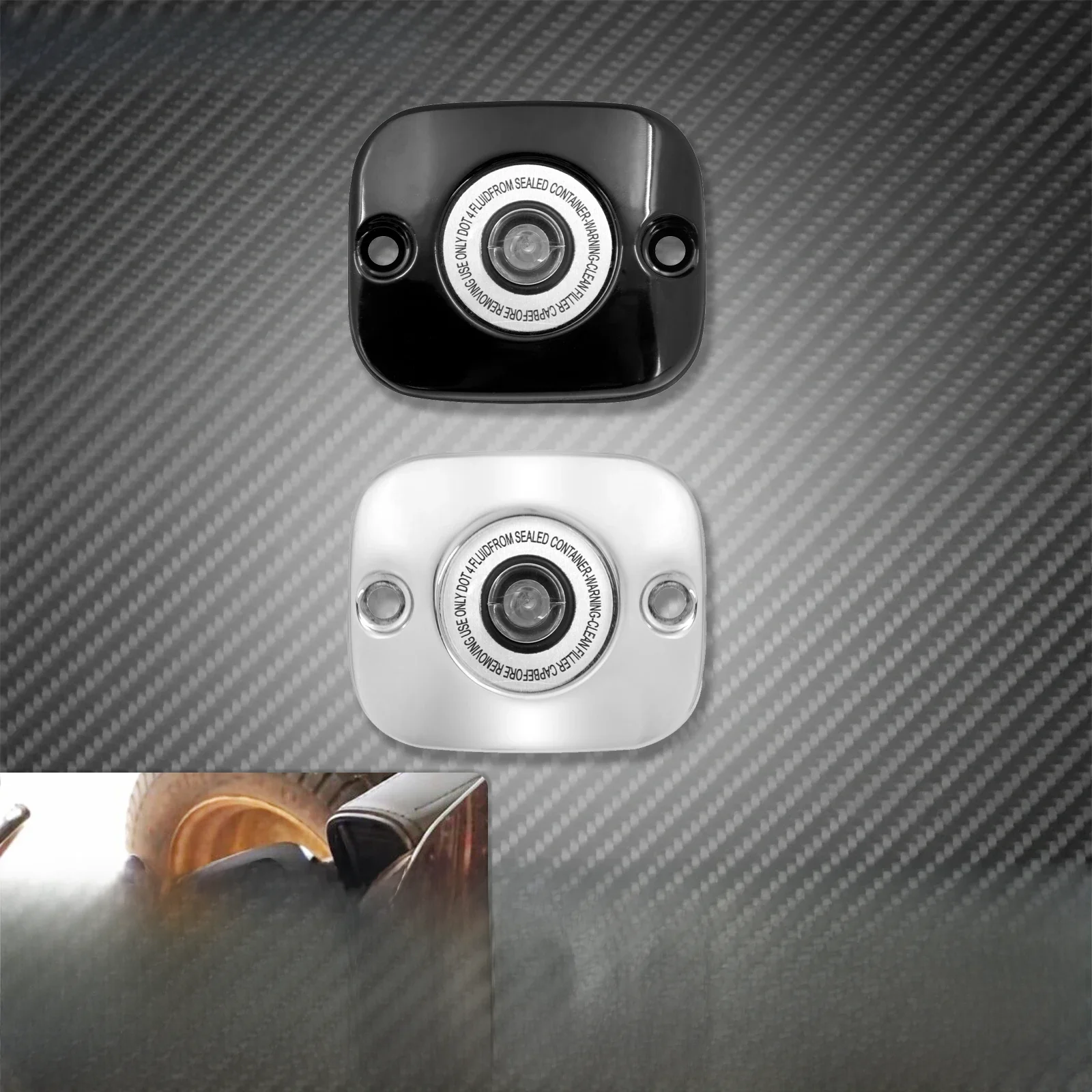 Couverture d'intervalles avant de maître de frein de moto, Harley ocia Softail, Touring Road King Slim, Low Rider, Street Fat Boy, FLbirthday