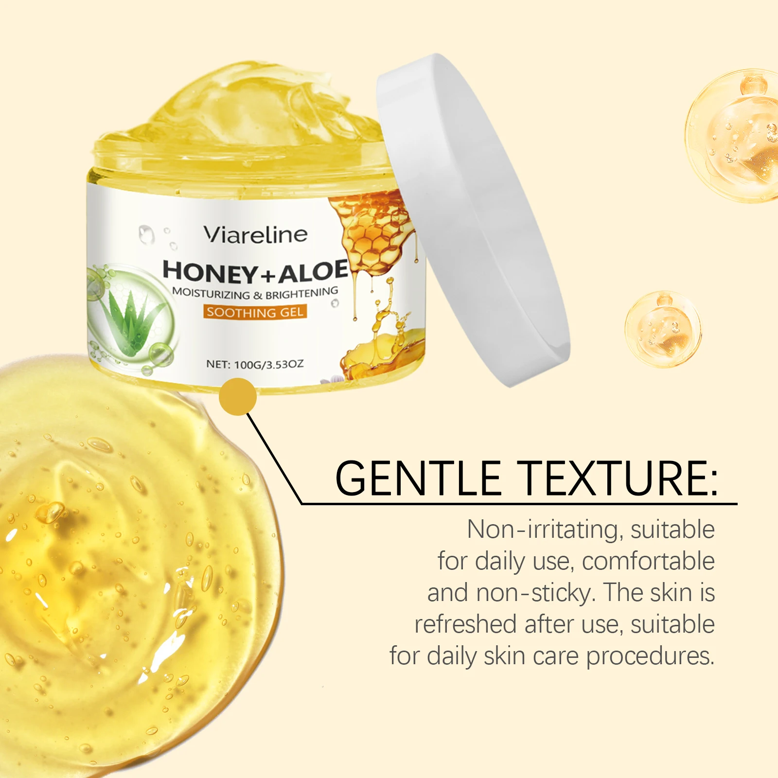 فيارلين عسل الألوة فيرا جل الوجه إصلاح حروق الشمس الجلد ترطيب الإغاثة احمرار تقليل جفاف السيطرة على النفط هلام مهدئ للبشرة