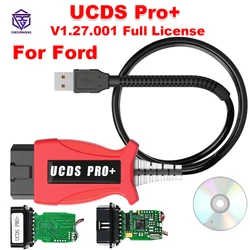 UCDS PRO+ Car Scan Tool for Ford UCDS Pro V1.27.001 Full Activated SW 1.27 With 35 Tokens Auto OBD2 Scanner Cable Adapters