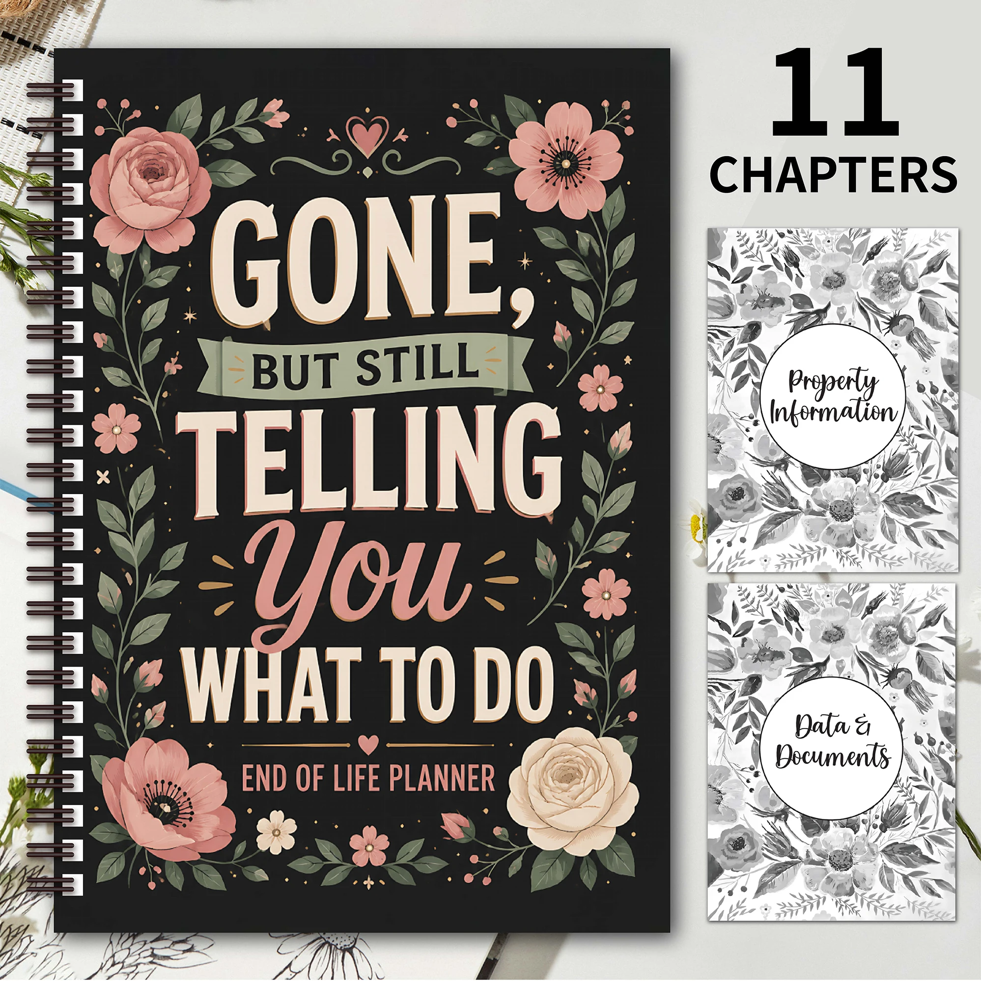 Love and Arrangements – End of Life Planner Notebook to Organize Final Wishes, Important Documents, Financial Information, Passwords, Funeral Arrangements, and Loving Letters for Family and Friends