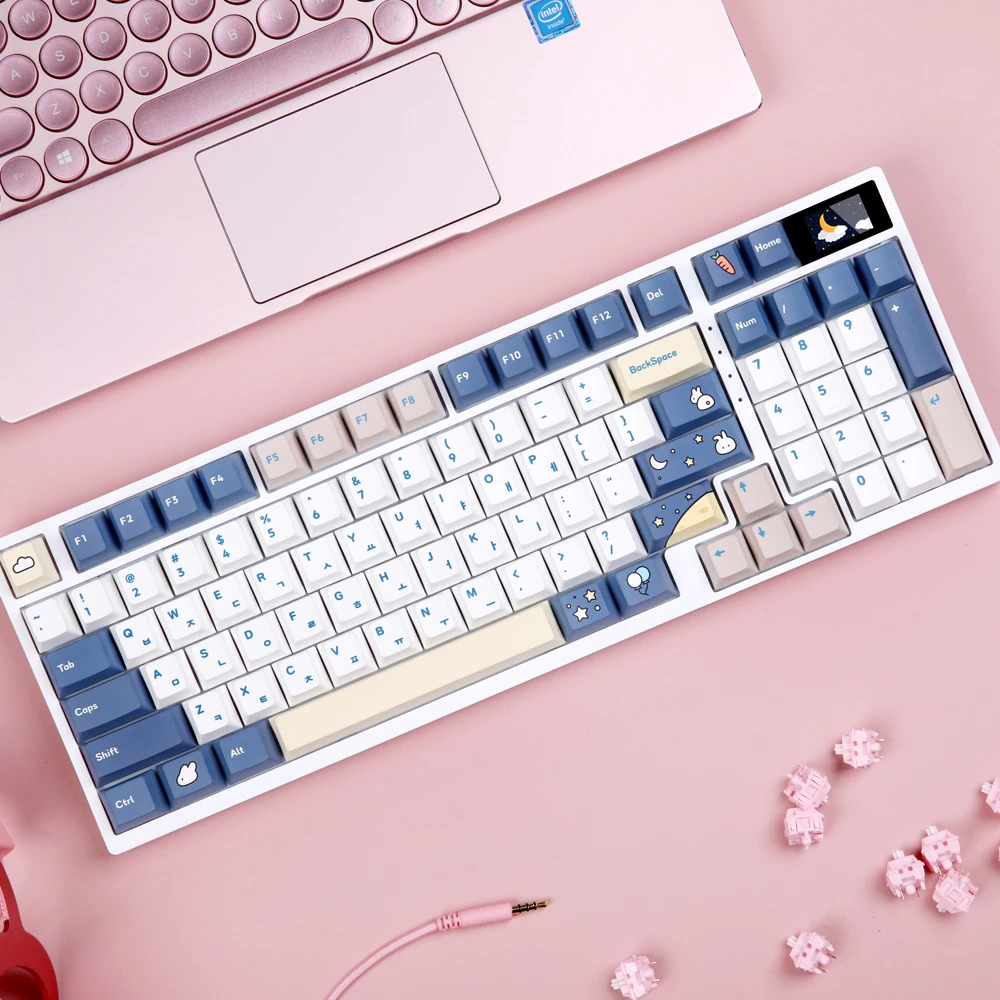 Monstar gear Moon rabbit PBT Han Young Chung angle Cherry profile