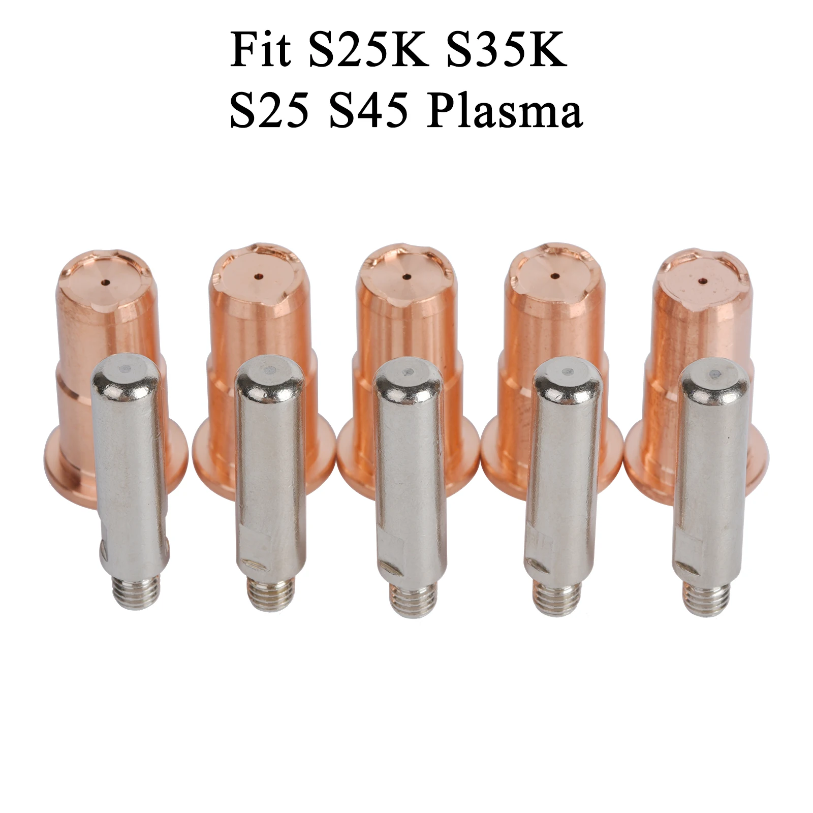 10PCS S45 Electrode PR0106 Nozzle Tip PD0103 0.9mm Fit Plasma Cutter Torch Consumables