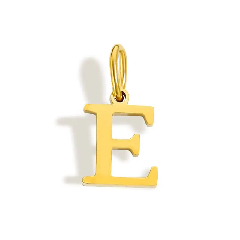 CARLIDANA Neuerscheinung Minimalistische Brautjungfern-Anhänger Edelstahl Initial-Buchstabe Runde Schlangenkette für Sie Anhänger-Halskette