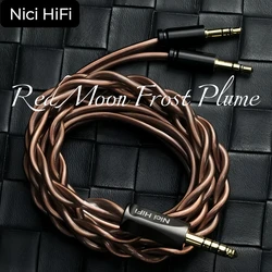 Nici HiFi-20 Litz Upgrade Cable For Hifiman SUNDARA Ananda HE400SE Denon AH-D600 SONY MDR Z1R with 4.4mm to Dual 3.5mm