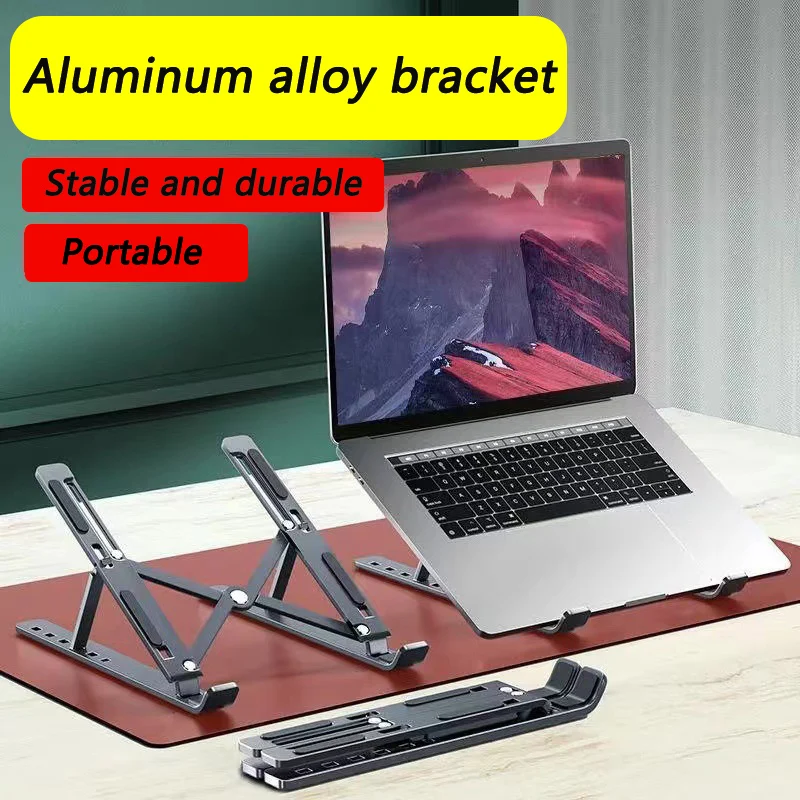 

Notebook Stand Desk Accessories Notebook Support Aluminium Portable For17"Laptop Desk Height Adjustable Cooling Bracket