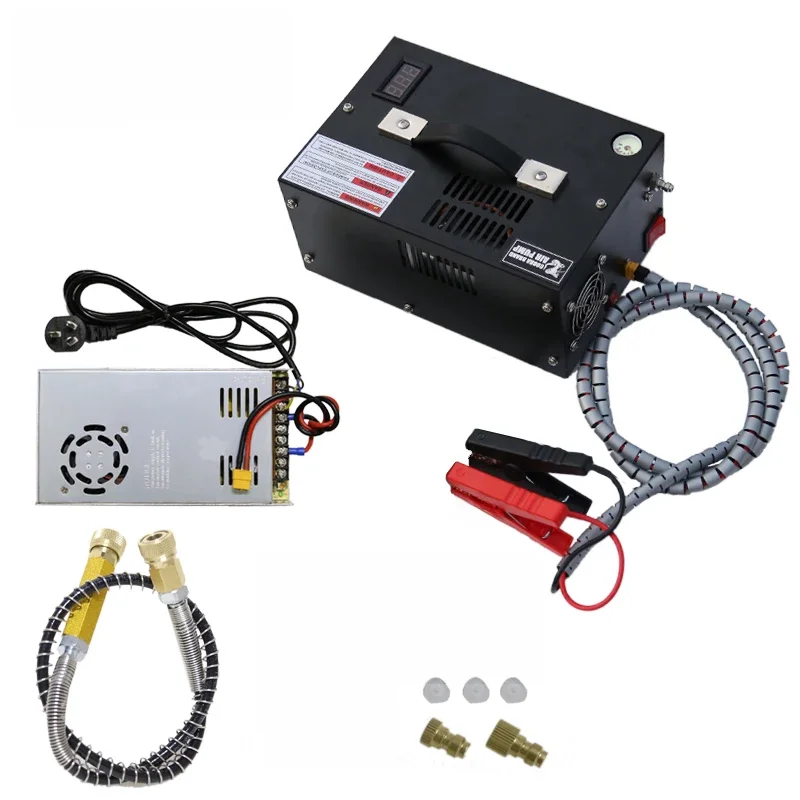 4500Psi 300bar Pcp Compressor 110V 220V Transformator 12v 30Mpa Schieten Luchtpistool Pomp Duiken - afbeelding 2