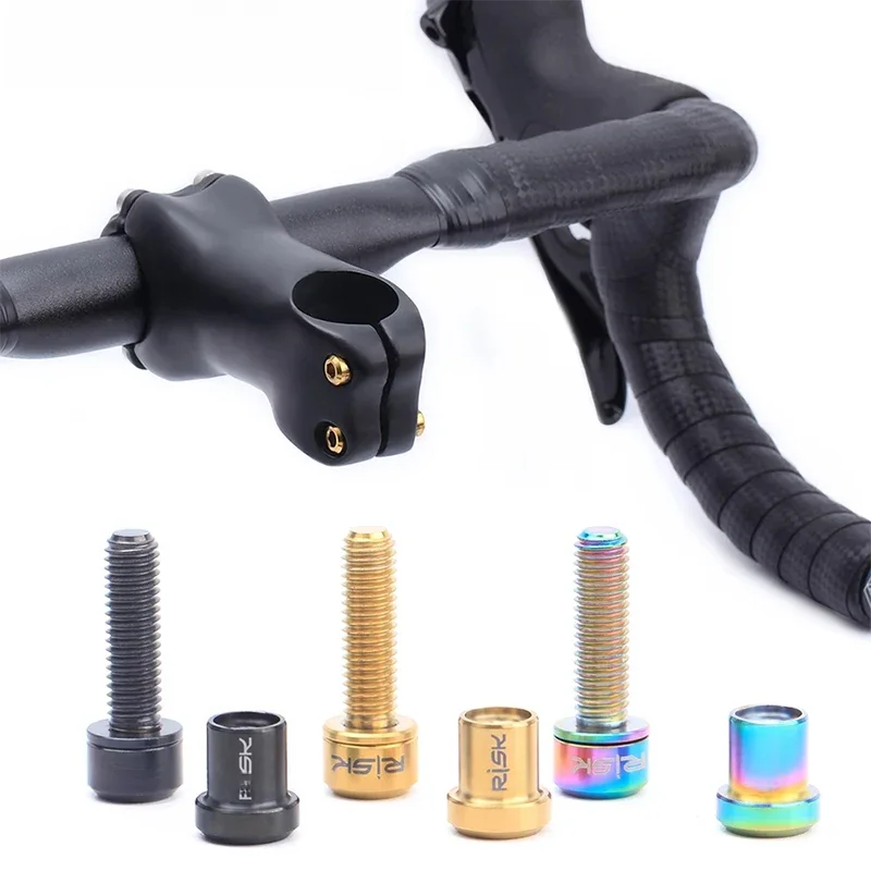 AliExpress Risk M5 18mm 20mm Carbon Stem Screw Mtb Bicycle Titanium Bolts Road Bike Handlebar Table Bridge