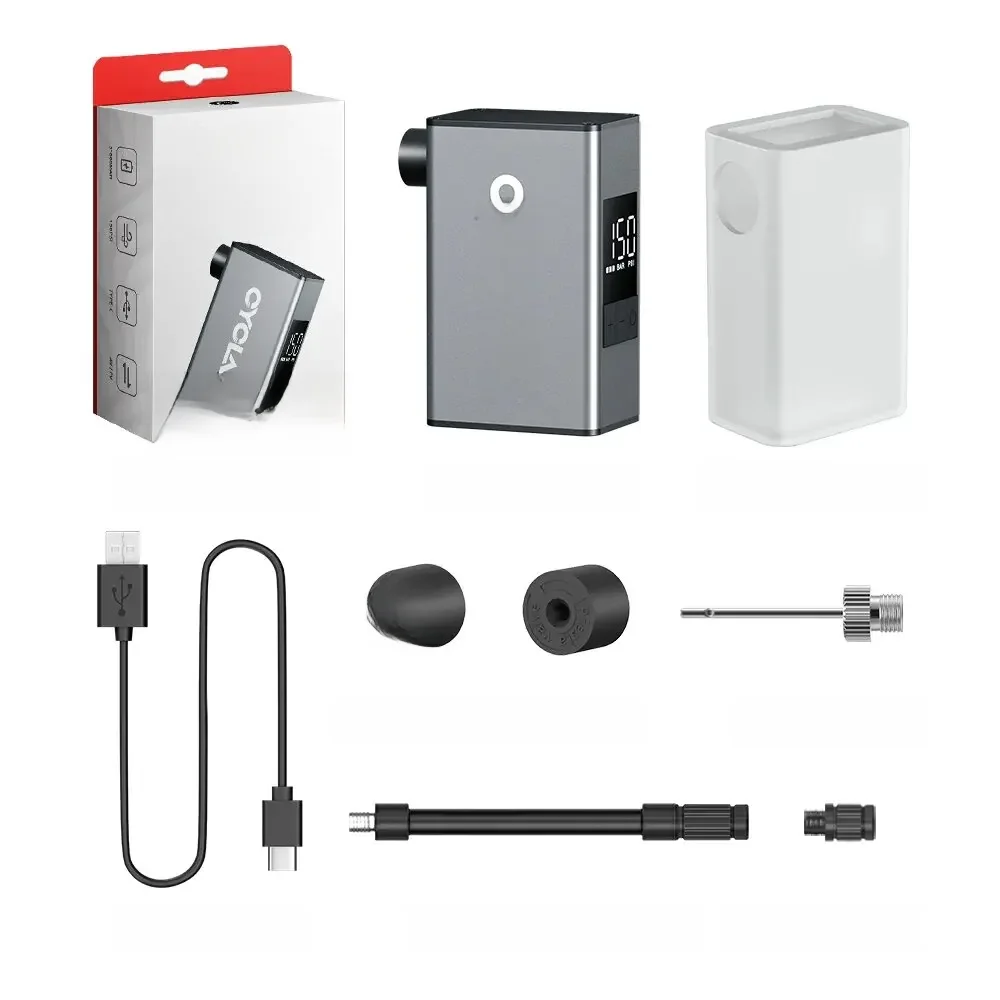 AliExpress CYCLAMI A3 Max Portable Electric Bike Pump Rechargeable Digital PSI Pressure Tire Inflator Road MTB Bike Accessories