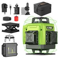 16 Lines 4D Laser Level 12 Lines 3D level 360 ° selflifting Horizontal and Vertical Cross Super power Green Laser Beams