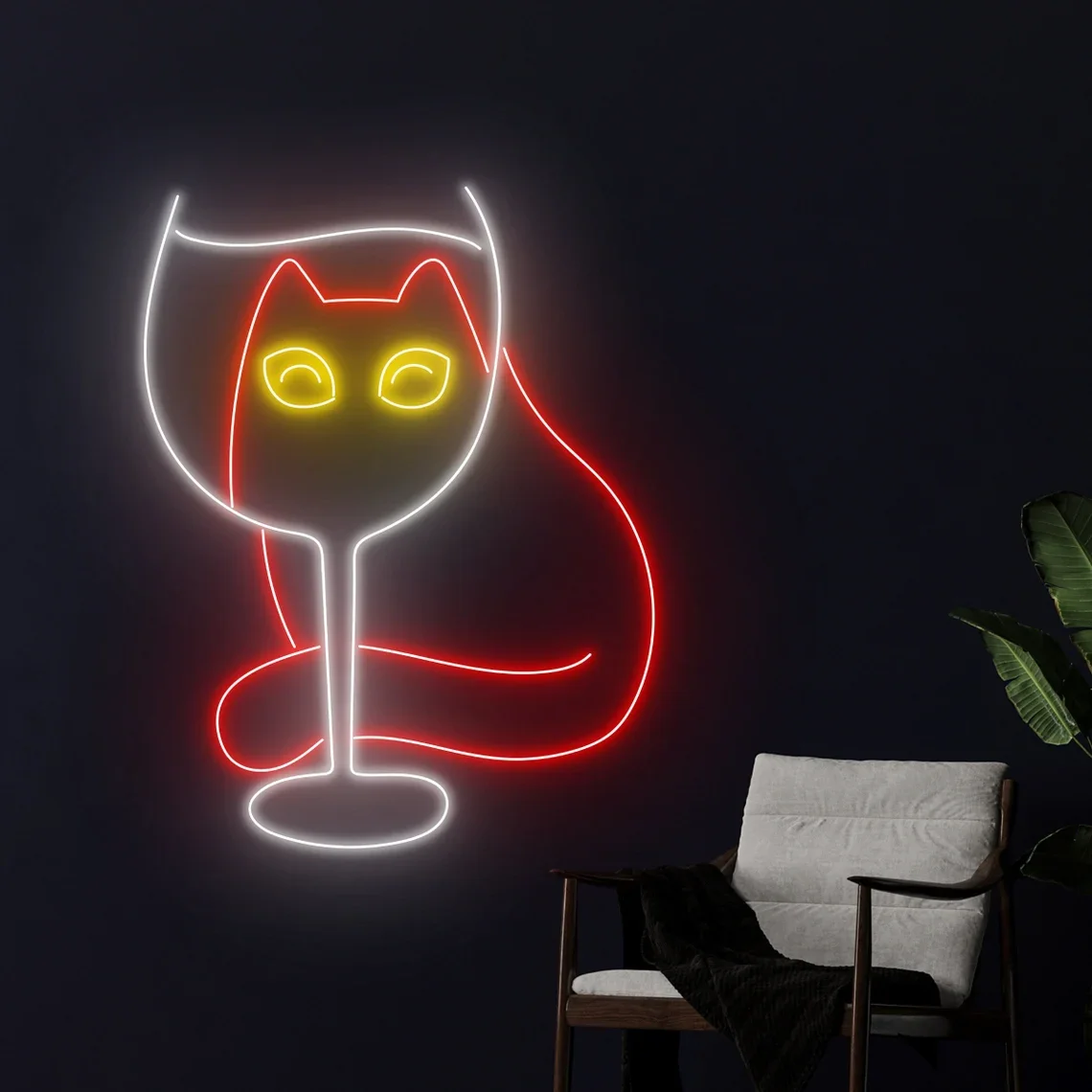 

Custom Funny Cat Neon Sign Cat Bedroom Night Sign Wall Art Decor Animal Neon Cute Cat Pet Shop Spa Room Decor Kids Baby Birthday