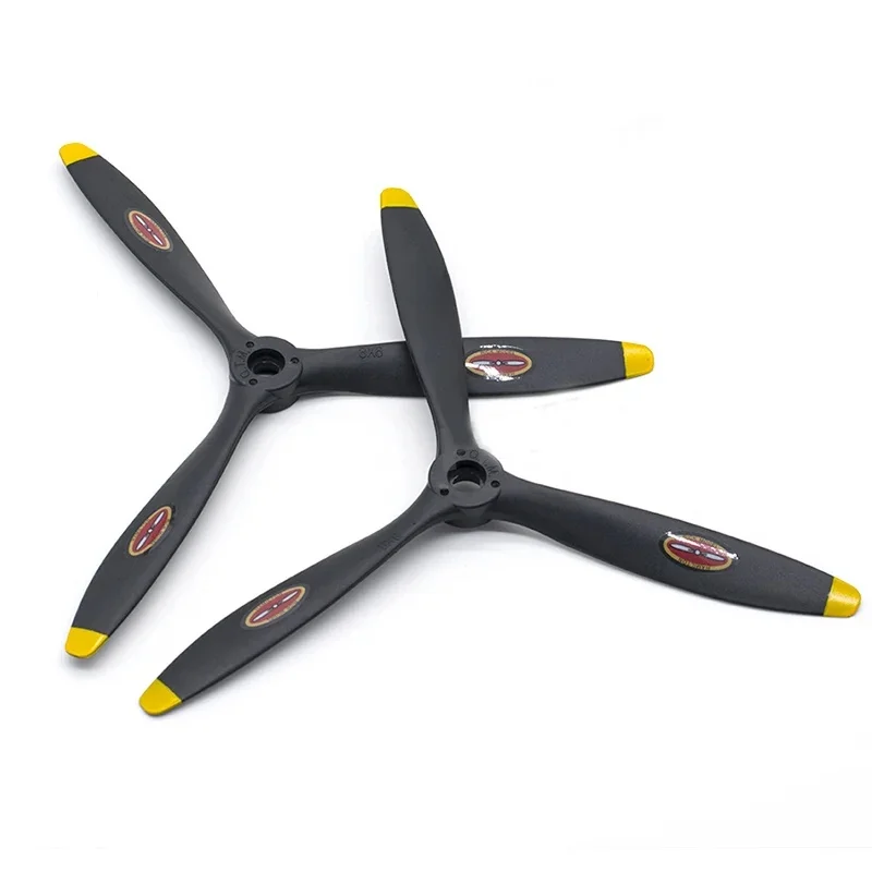 Hélice à 3 pales pour modèle d'avion RC, ouverture de moteur 3/4/5/6/7/8mm, haute dureté, renfort en Nylon et carbone, pièce de bricolage, 1 pièce