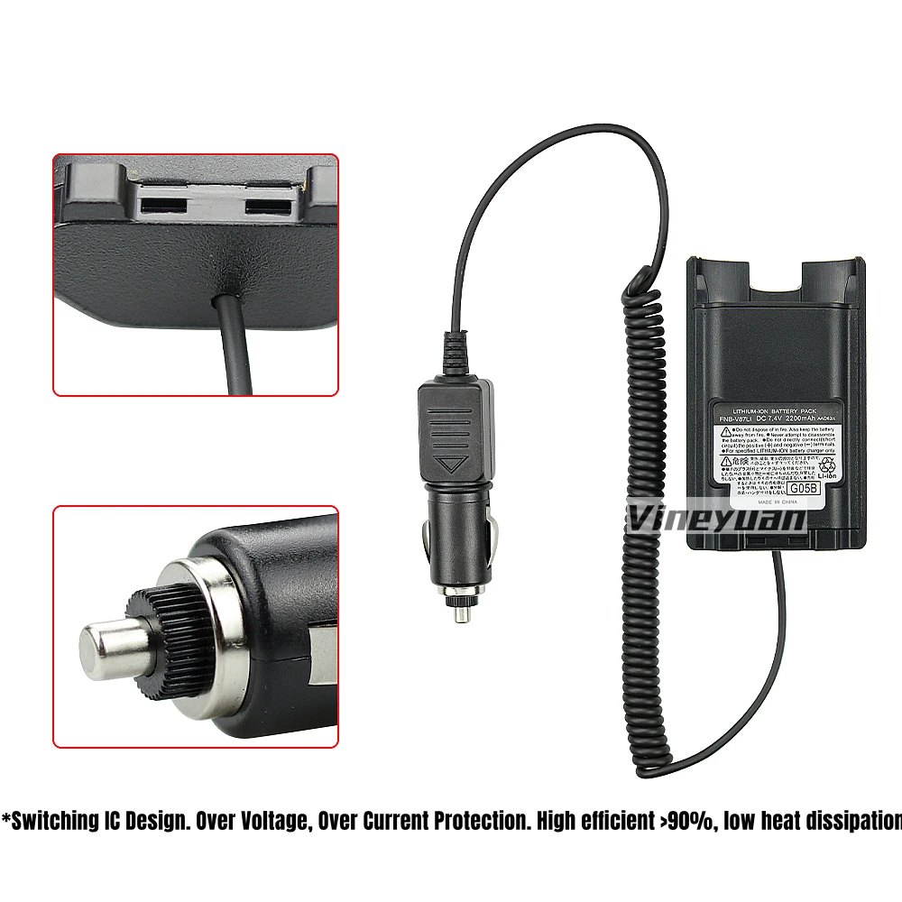 FNB-V87LI Battery Eliminator Adapter Borrow Appliances for VERTEX VX-820,VX-821,VX-824,VX-829,VX-900,VX-920 FNB-V86Two Way Radio