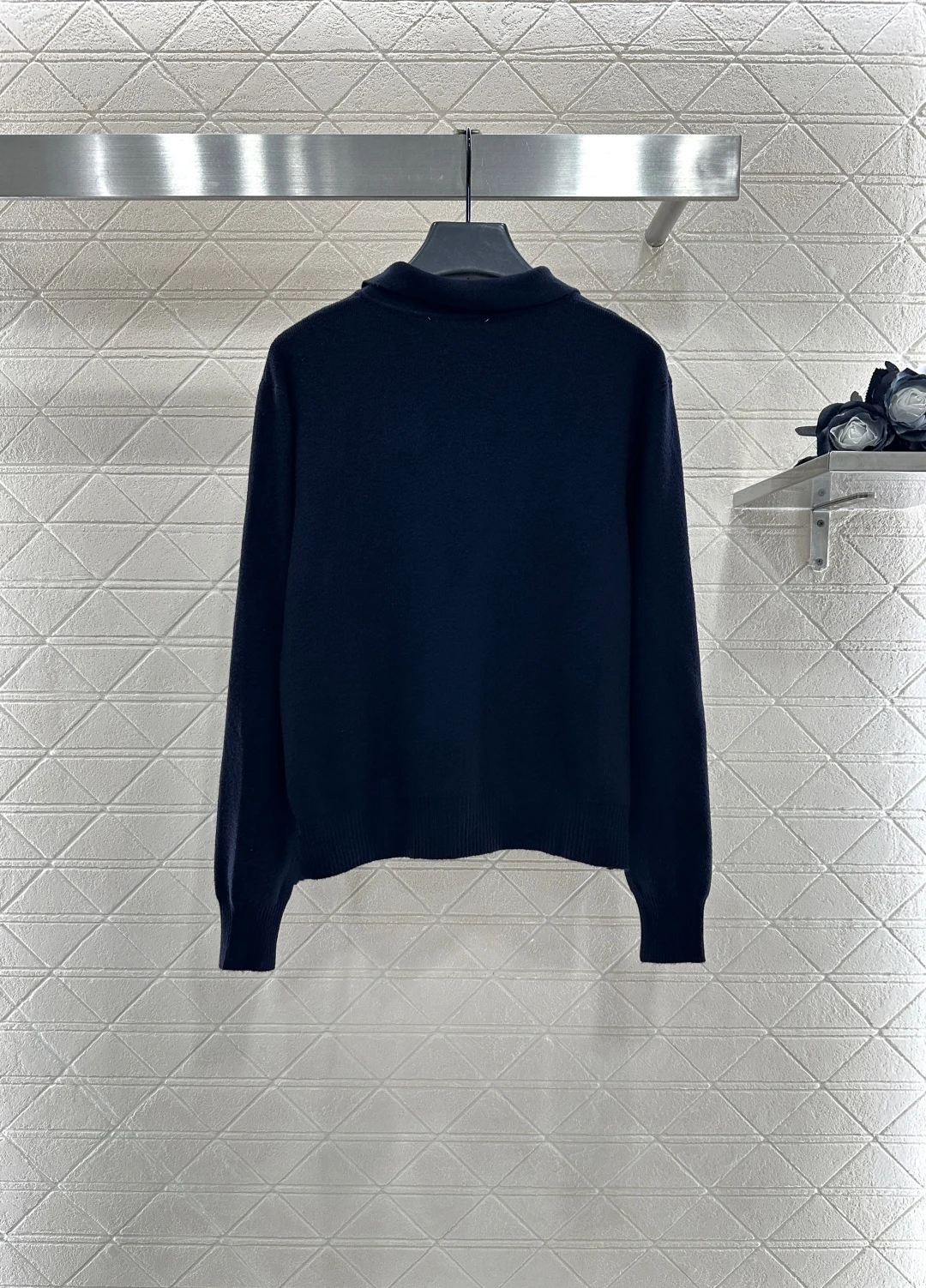 

Осень/зима 2022, новый женский вязаный кардиган с откидным воротником и вышивкой