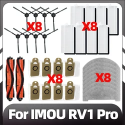 Kompatybilny IMOU RV1 Pro Robot wymiana próżniowa szczotka główna HEPA filtr końcówka mopa worki do odkurzacza zapasowe akcesoria zamienne