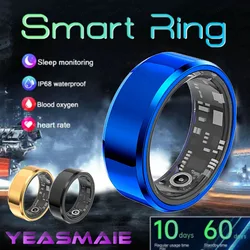 Smart Ring Men Fitness Health Tracker Blood Oxygen Monitoring Body Temperature Heart Rate Sleep Monitoring Smartring For Women